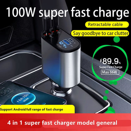 4 In 1 Car Fast Charger